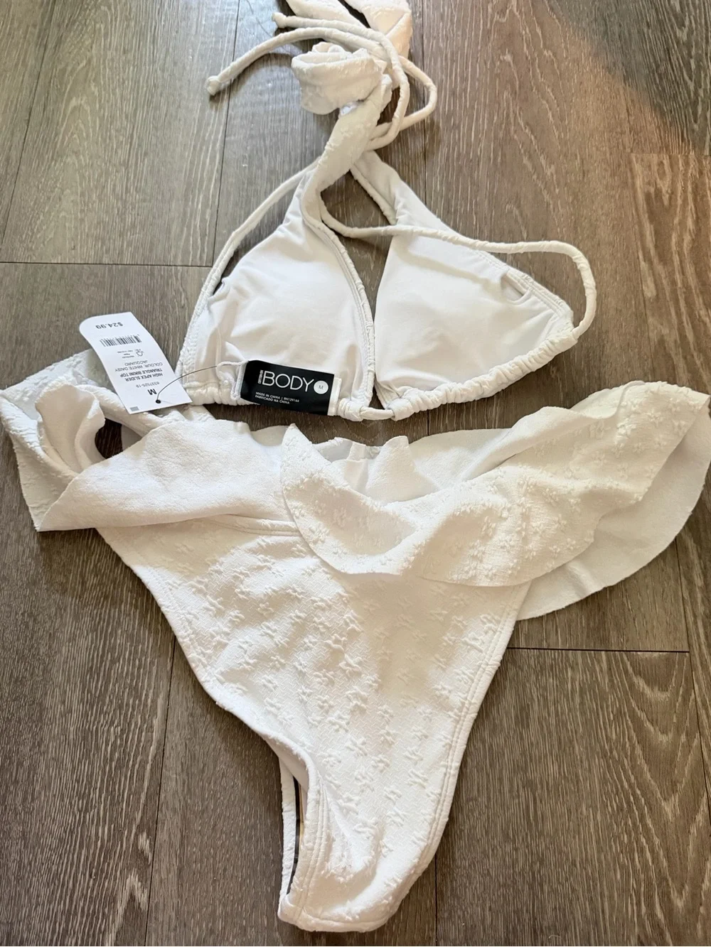 2 Piece Cotton On Body White Bikini Size Medium